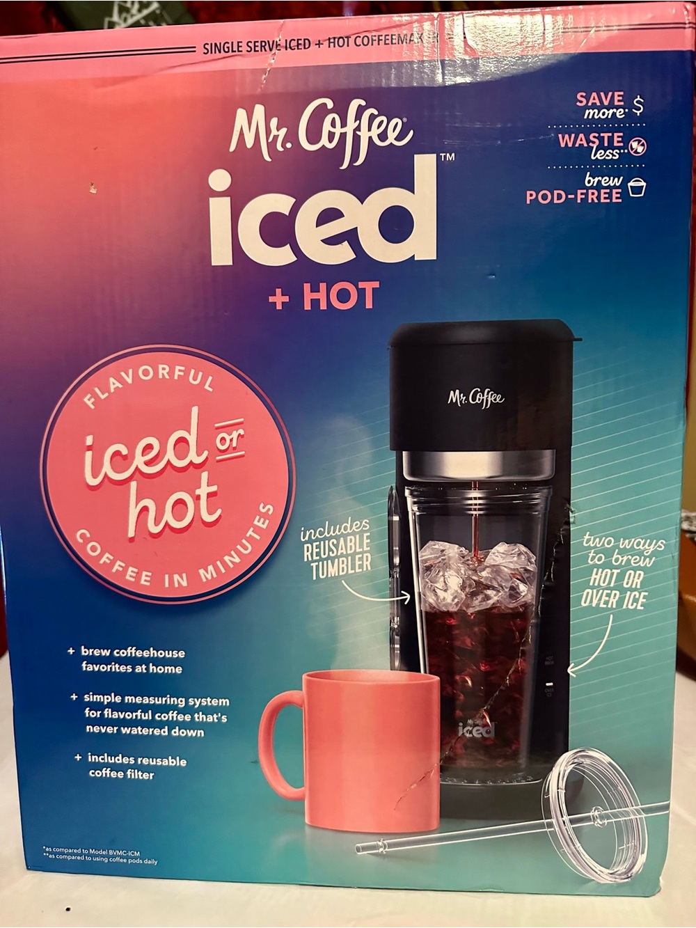 New Mr. Coffee Iced + Hot Coffee Maker
